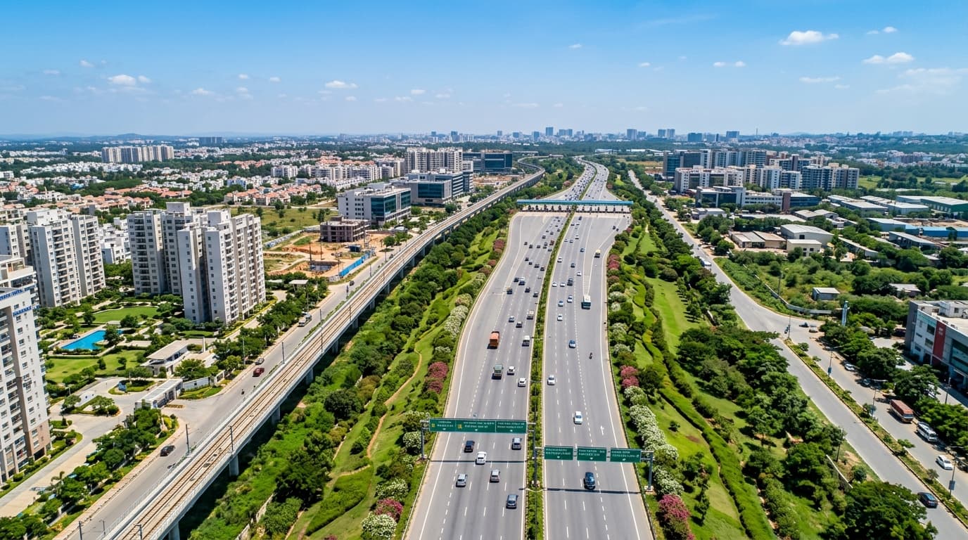 Bangalore highway connectivity growth corridor and suburban infrastructure belt