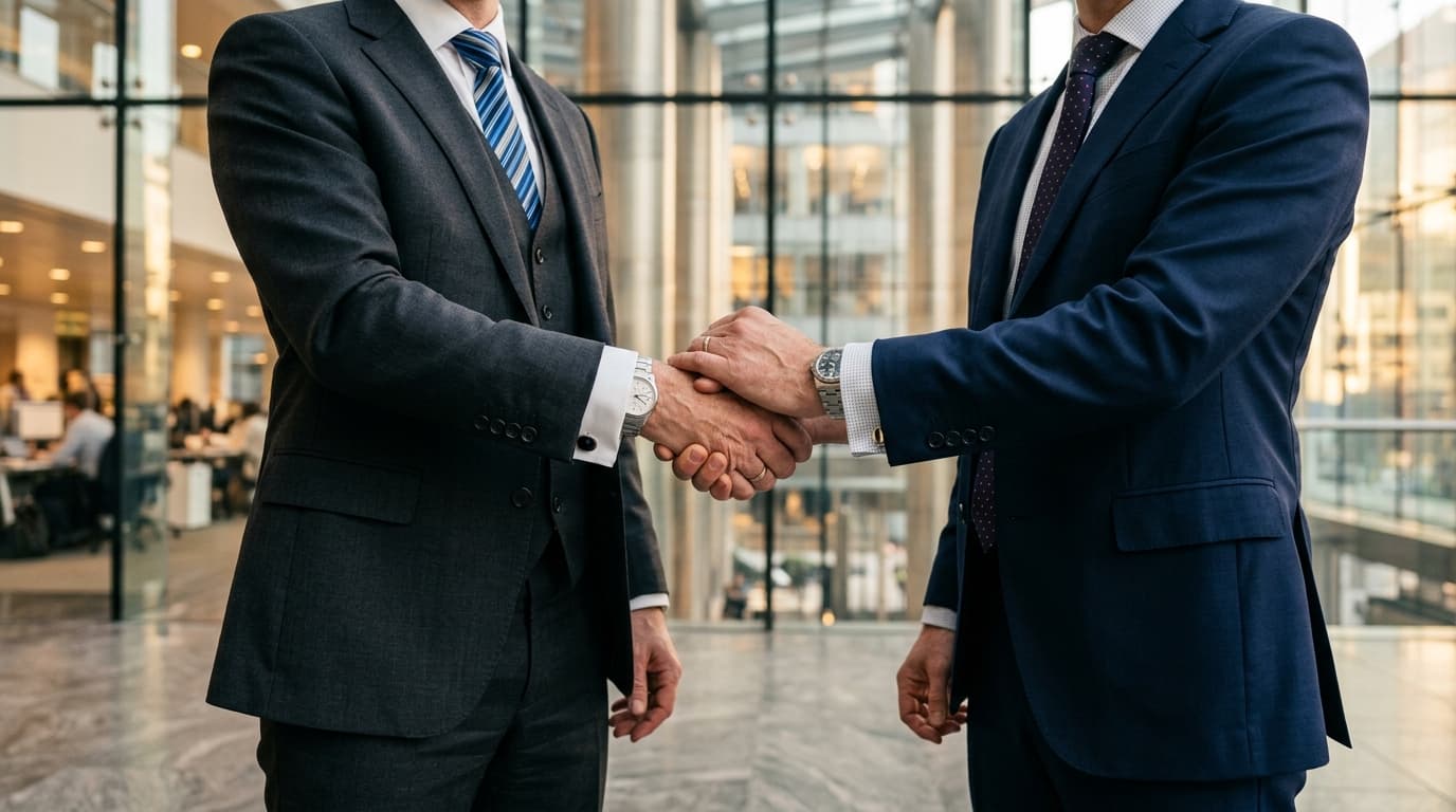 DS MARCOM Real Estate Partnership Handshake